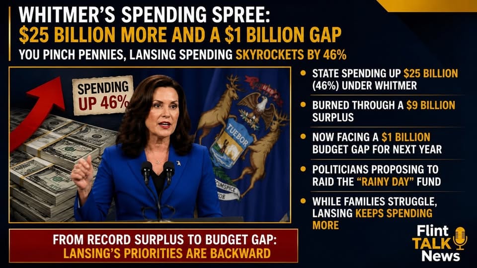 Whitmer Blew Through a $9 Billion Surplus. Now Lansing Wants the Rainy Day Fund.