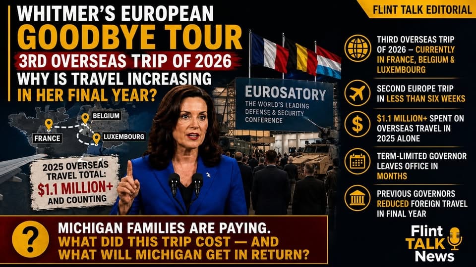 Whitmer's European Goodbye Tour Costs Taxpayers $200K+