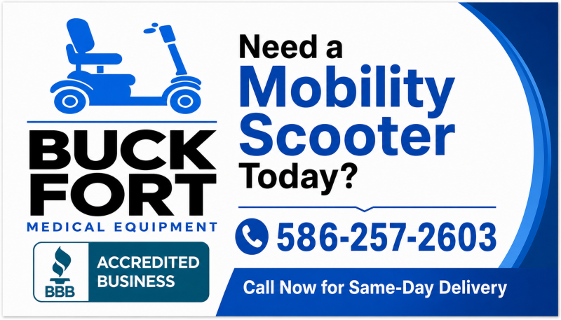 Mobility Scooter Rental Flint MI with Same-Day Delivery