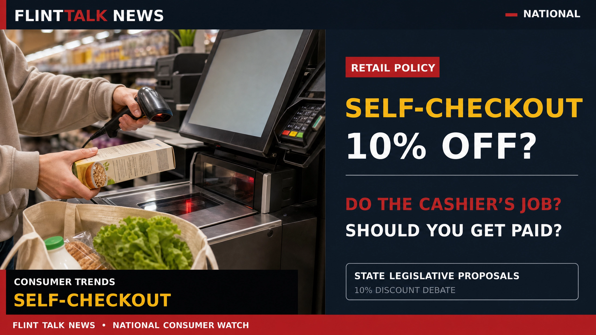 YOU DO THE CASHIER’S JOB, SHOULD YOU GET 10% OFF? STATES TARGET SELF-CHECKOUT