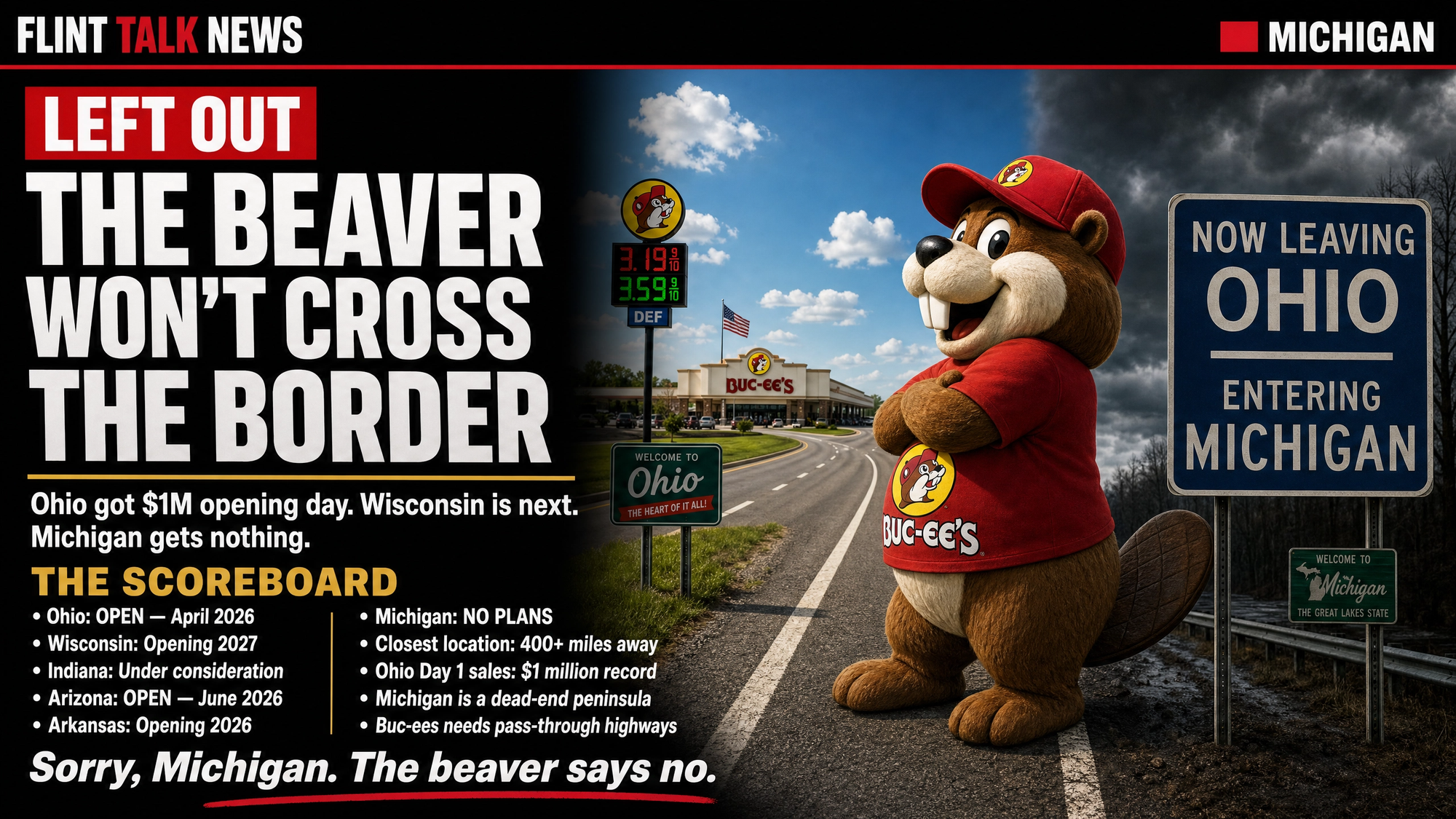Why Buc-ee's Still Won't Come to Michigan Despite Expanding Across the Midwest