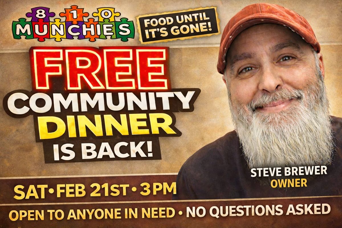 810 Munchies Hosts Fourth Free Community Dinner in February, Open to Everyone