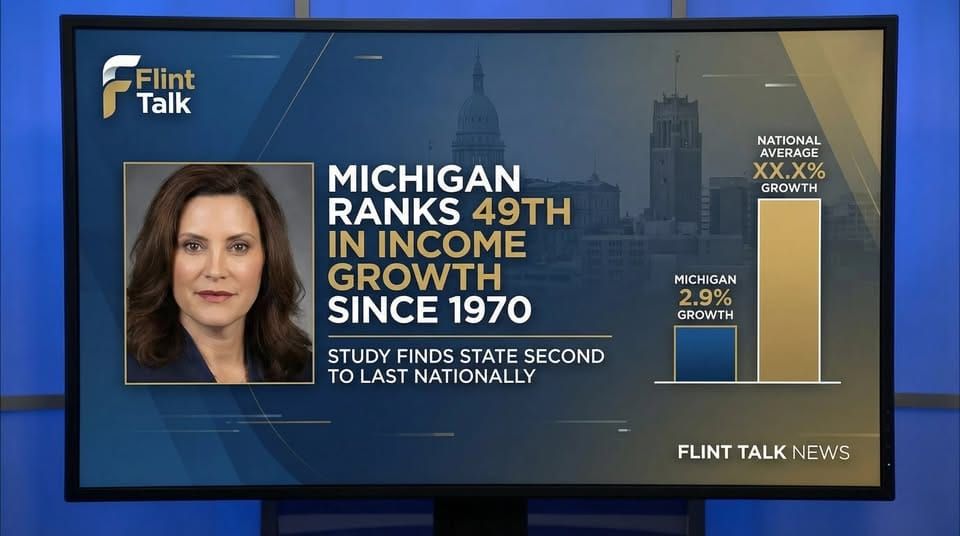 Whitmer Era Under Scrutiny as Michigan Ranks Near Bottom in Income Growth Since 1970
