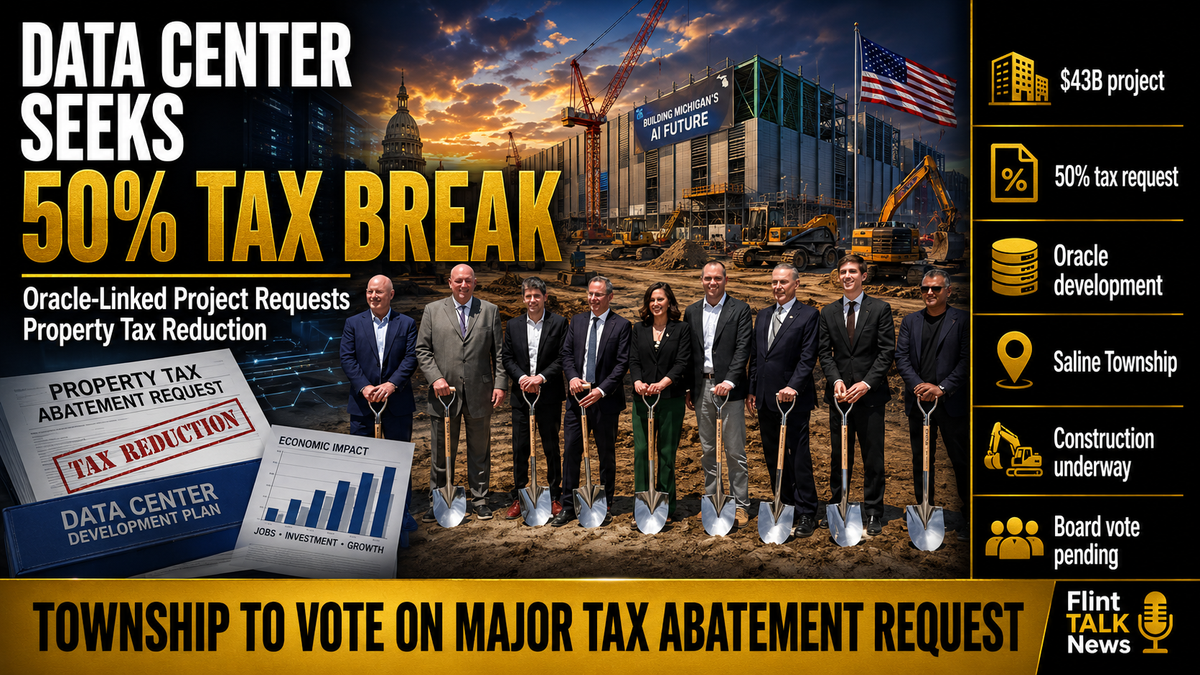 Whitmer-Backed $43 Billion Data Center Project Seeks Property Tax Break in Saline Township