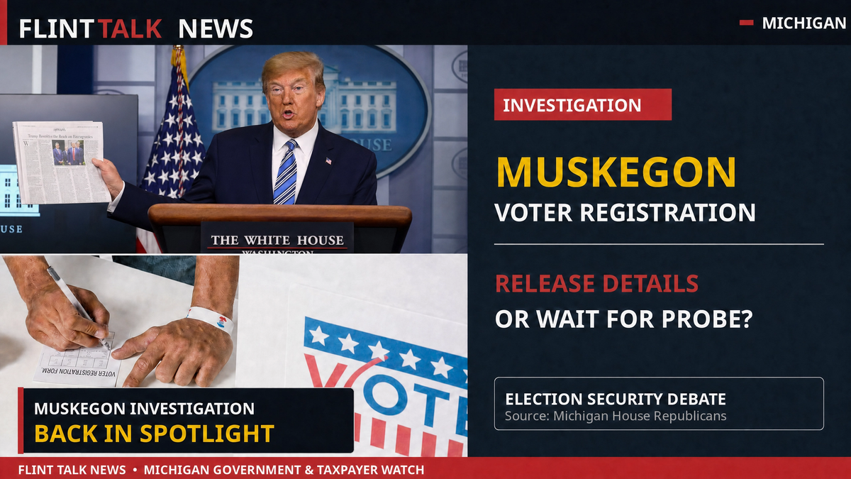 Michigan Republicans Renew Push for Answers After President Trump Highlights Muskegon Voter Fraud Case