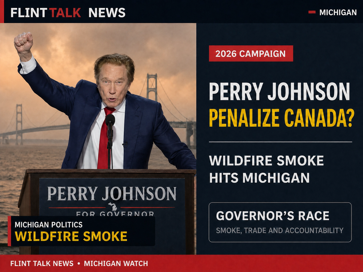 Perry Johnson Wants Canada Penalized Over Wildfire Smoke Drifting Into Michigan