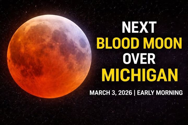 Next Blood Moon Over Michigan Set for March 3 2026