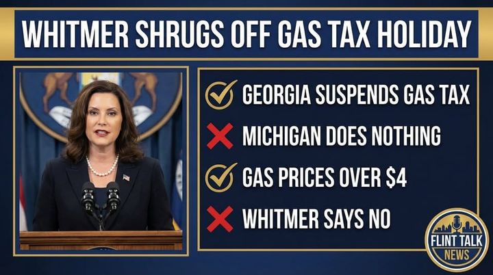 Whitmer Shrugs Off Gas Tax Holiday While Georgia Gives Drivers Relief