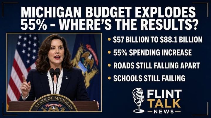Governor Whitmer Oversaw 55 Percent Budget Growth While Michigan Families Face Higher Costs And Crumbling Roads