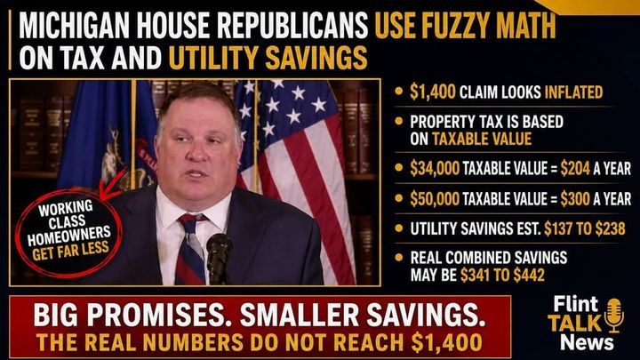 Michigan House Republicans Use Fuzzy Math On Property Tax And Utility Savings