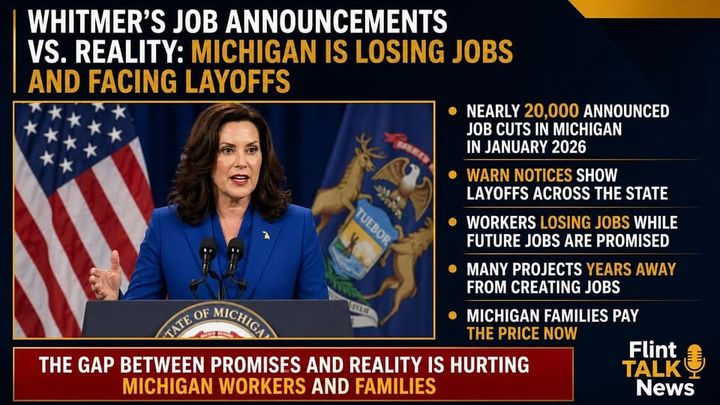Whitmer's Job Announcements vs. Reality: Michigan Is Losing Jobs and Facing Layoffs