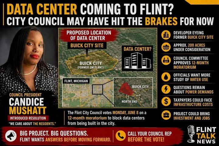 Flint City Council to Vote on 12-Month Data Center Moratorium Monday