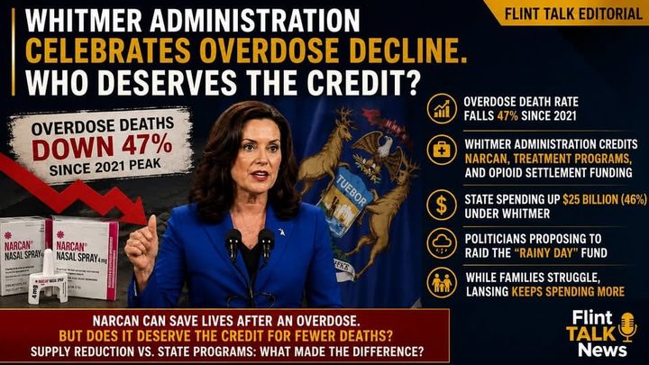 WHITMER ADMINISTRATION CELEBRATES OVERDOSE DECLINE. WHO DESERVES THE CREDIT?