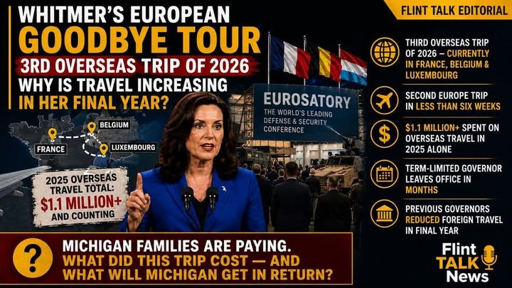 Whitmer's European Goodbye Tour Costs Taxpayers $200K+