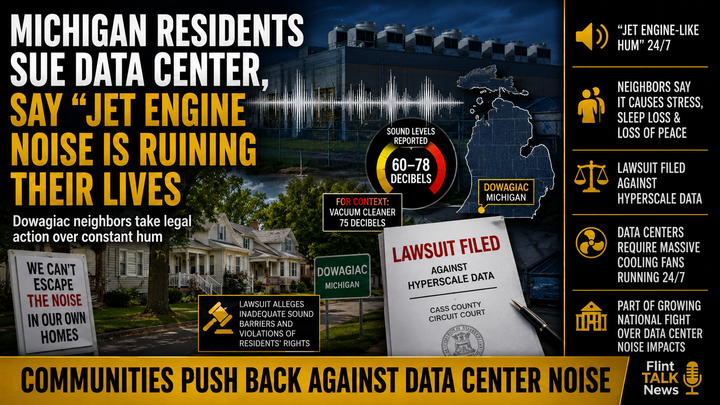 Michigan Residents Sue Data Center, Say Constant "Jet Engine" Noise Is Ruining Their Lives
