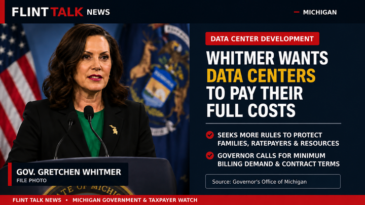 Whitmer Calls for New Rules as Michigan Data Center Debate Intensifies