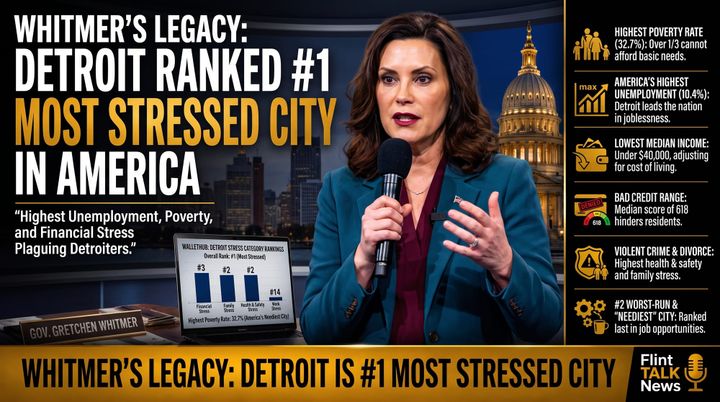 Detroit Ranked America's Most Stressed City as New Report Highlights Economic and Safety Challenges