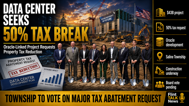 Whitmer-Backed $43 Billion Data Center Project Seeks Property Tax Break in Saline Township