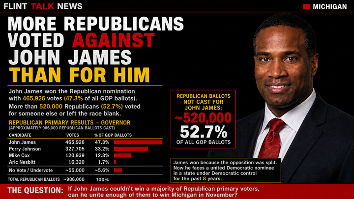 More Republicans Voted Against John James Than For Him