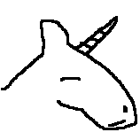Exhausted unicorn