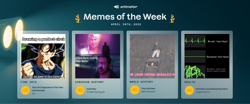 Antimatter Memes of the Week