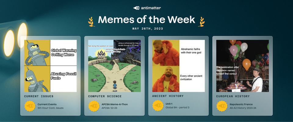 Antimatter Memes of The Week 🎉