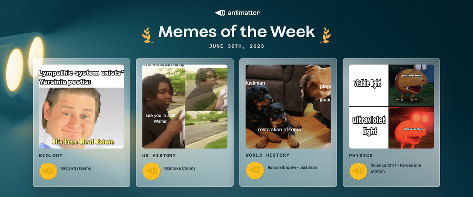 Antimatter Memes of The Week