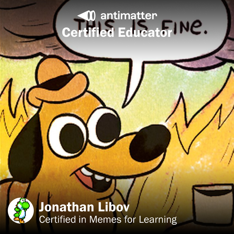 Get your certification from Antimatter