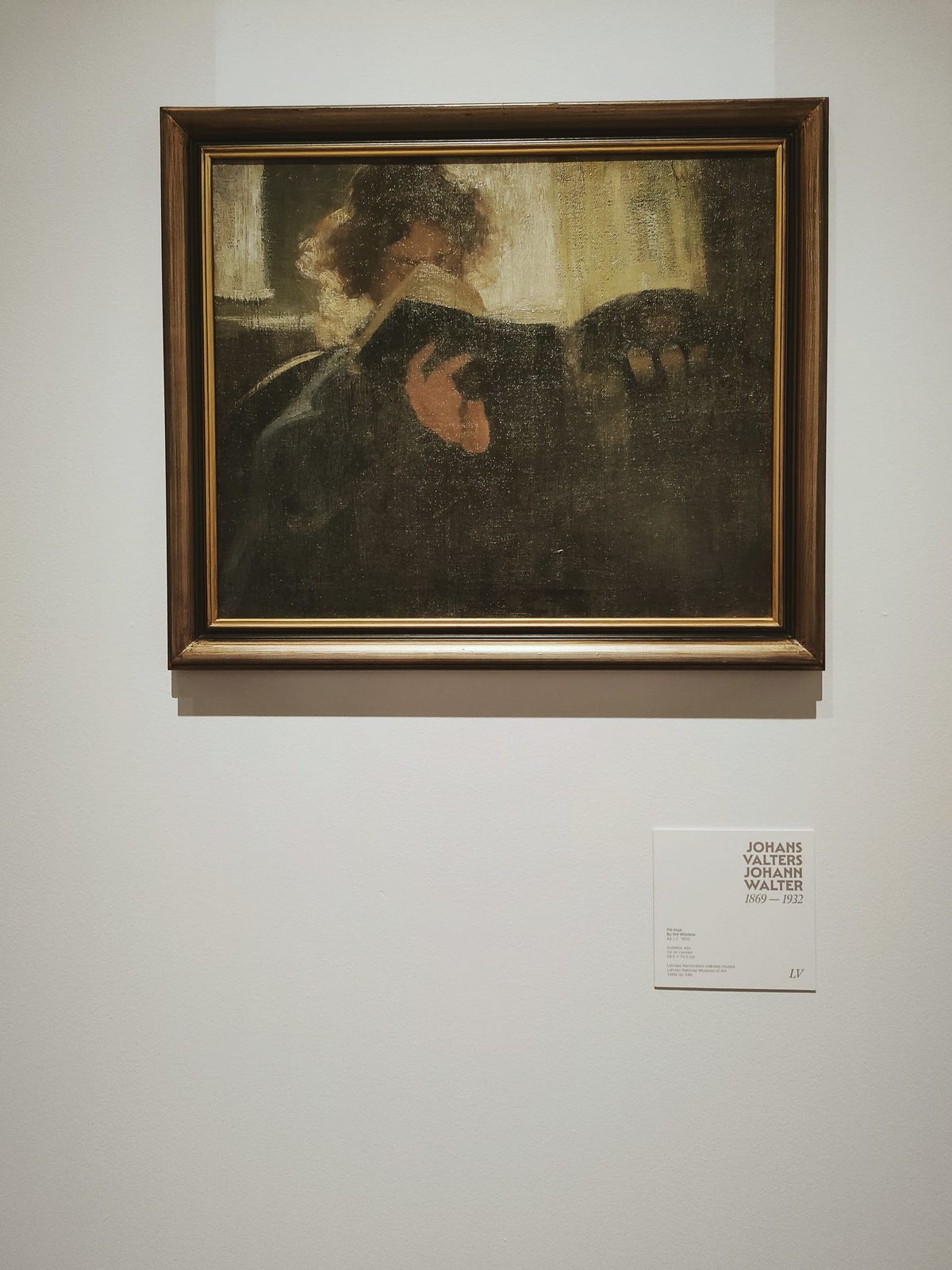 foto de la pintura al óleo de Johann Walter titulada 'by the window' en la que se ve una persona leyendo un libro que le cubre prácticamente toda la cara excepto los ojos y la frente