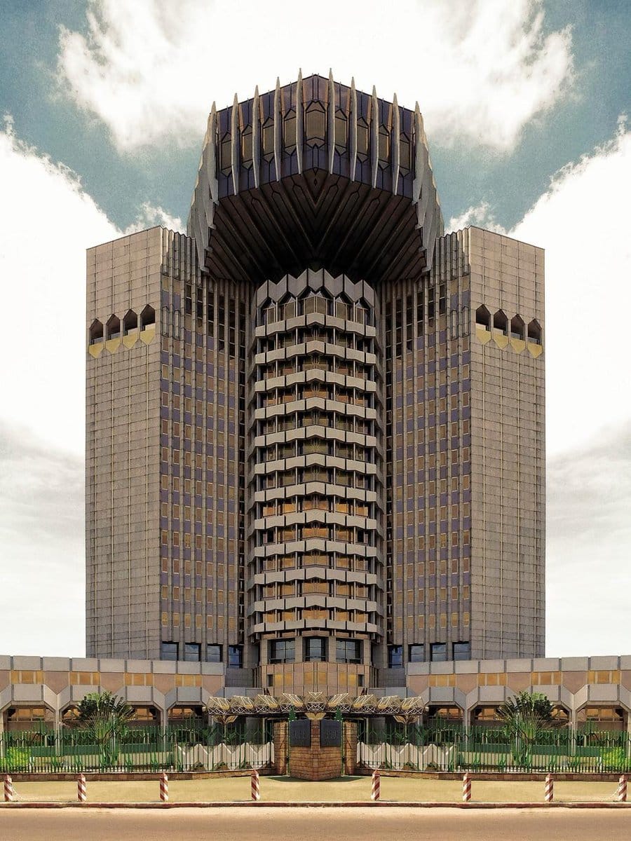 Brutalist building from a central African country I can't quite remember now.