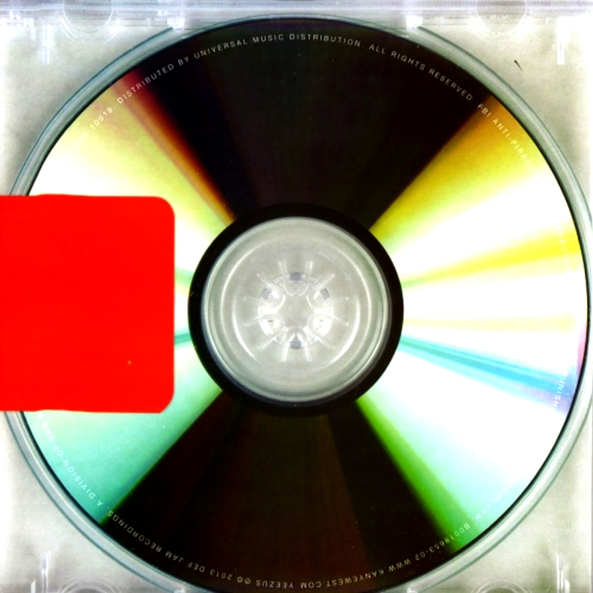 Kanye's Yeezus CD album.