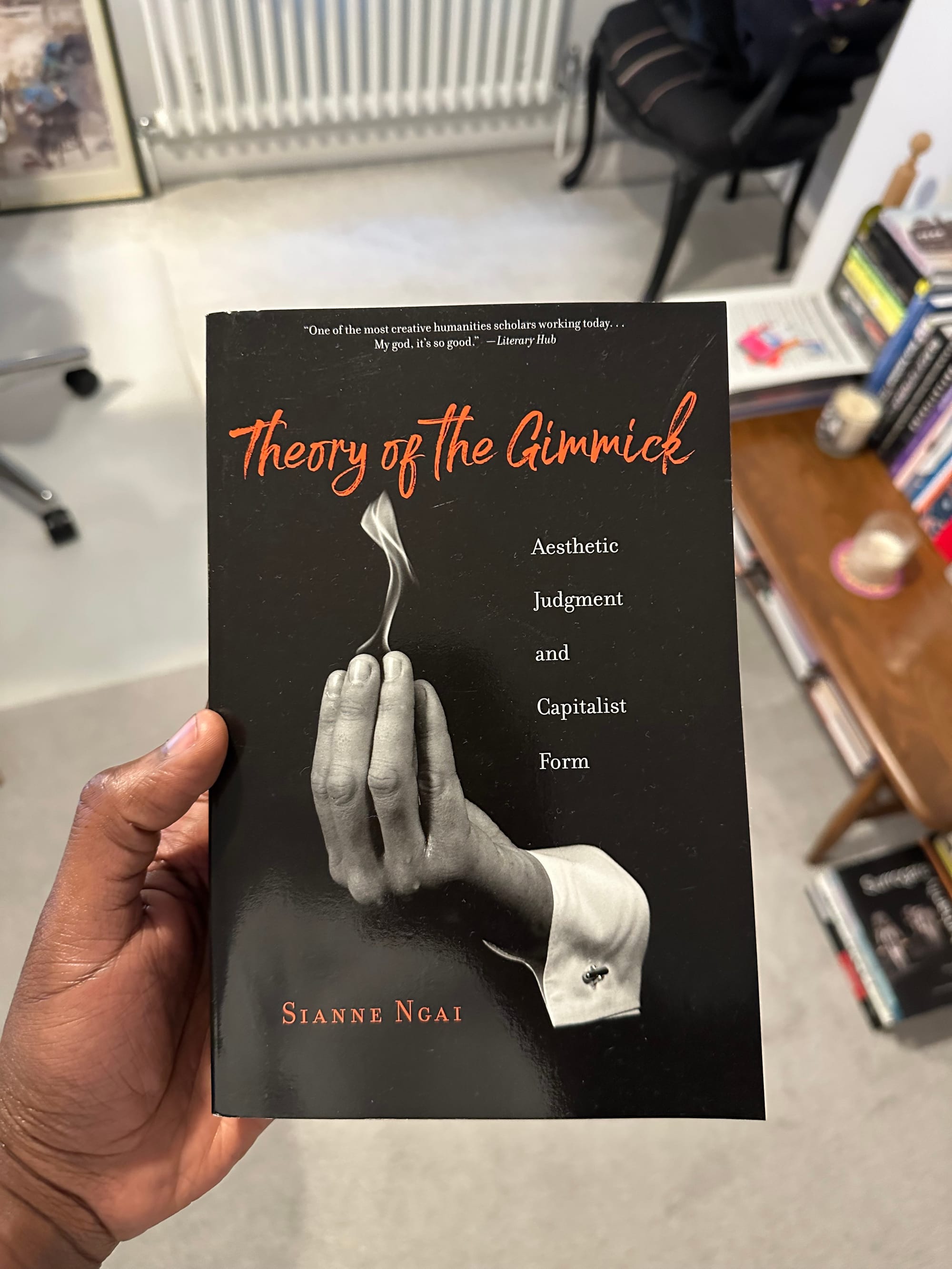 Theory of the Gimmick by SIanne Ngai, held by Michael.