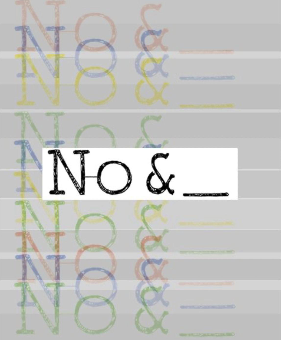 Programme cover of 'No & __': a two-day symposium on technological refusal in 2026 at Maastricht University.