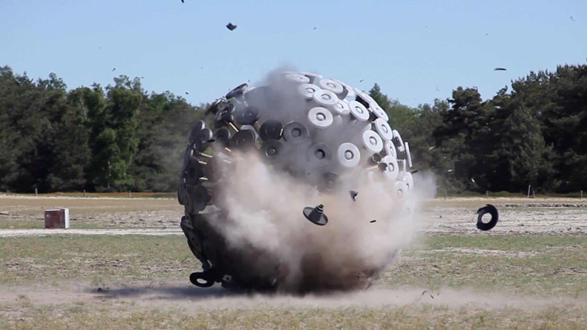 Mine Kafon Drone, mid-explosion, stage 2.