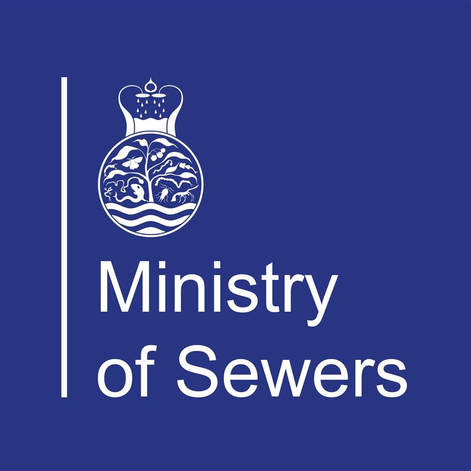 Ministry of Sewers, an art intervention project exhibited by artist duo Cooking Sections in Folkestone, 2025.