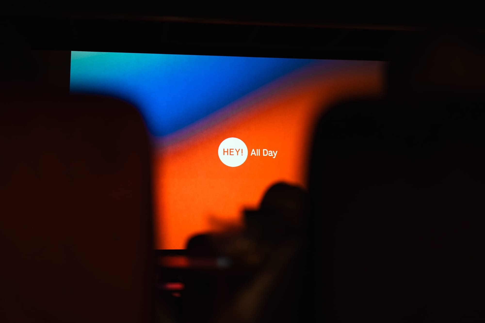 Screen showing All Day Hey! brand at their final one day conference in May 2026.