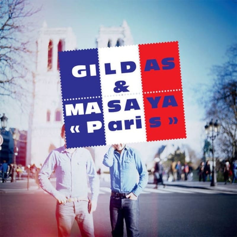 Cover of Gildas & Masaya's Paris, a nu-rave/electro mix album released in 2008.