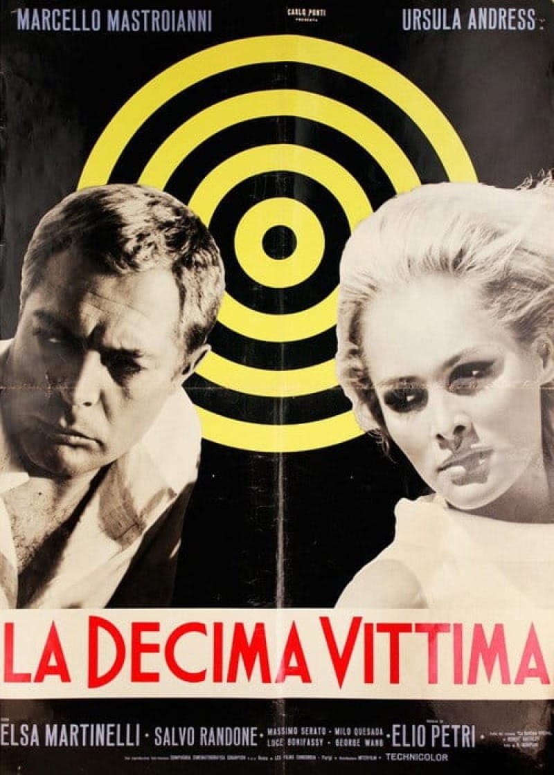 Vintage film poster of La Decimal Vittima.