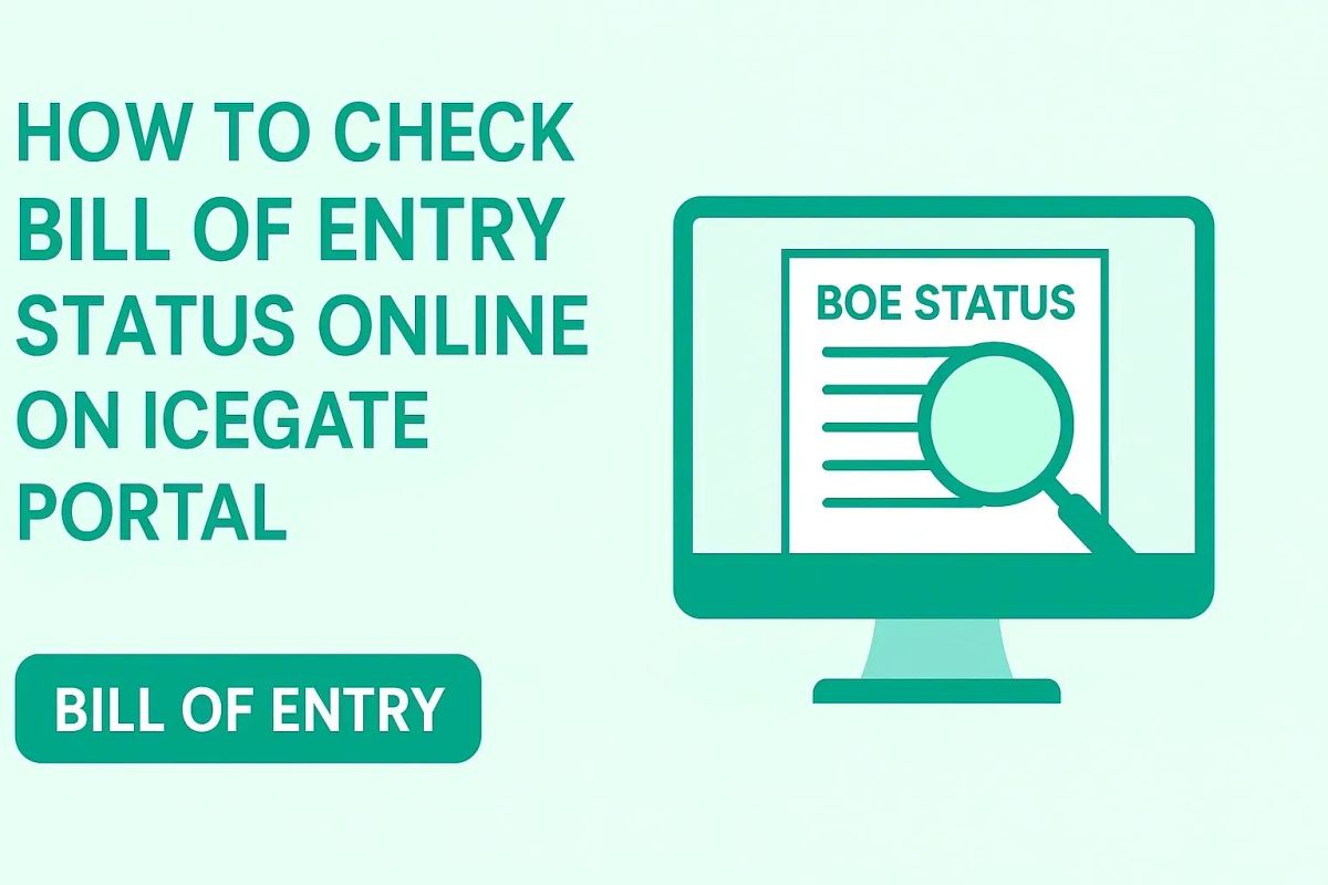 How to Check Bill of Entry Status Online on ICEGATE Portal