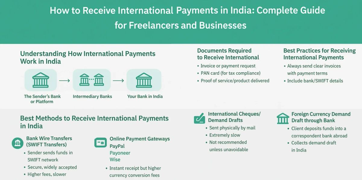 How to Receive International Payments in India