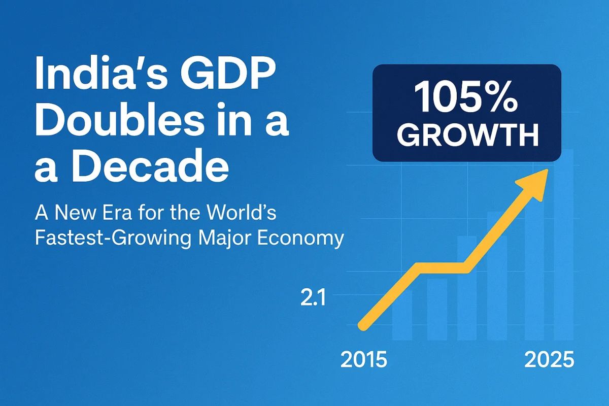India's GDP Doubles in a Decade