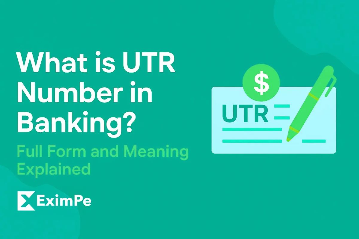 What is UTR Number in Banking