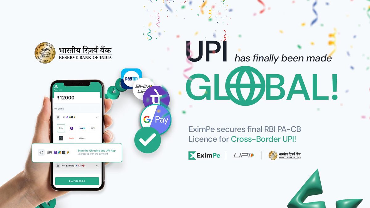 EximPe aims to process $1 billion UPI-led Cross-border transactions by 2028