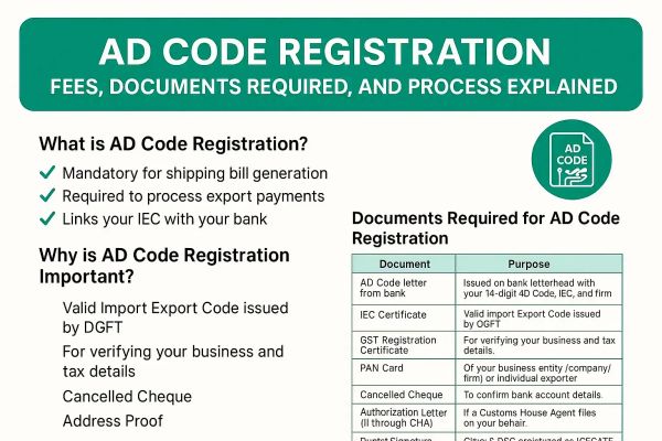 AD Code Registration Fees
