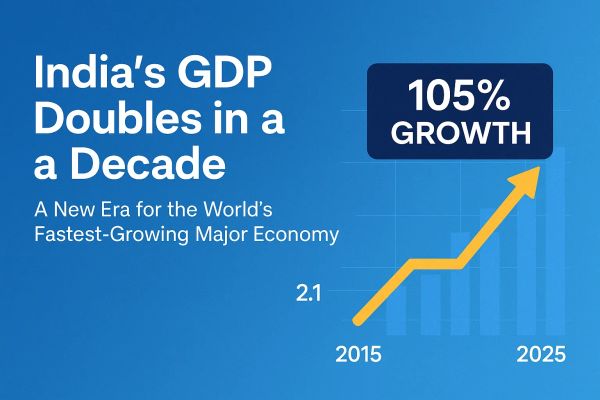 India's GDP Doubles in a Decade
