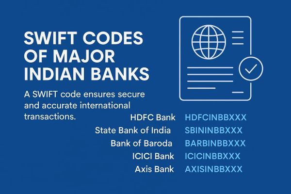 List of Major Banks and Their SWIFT Codes in India