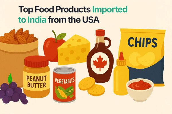 Top Food Products Imported in India from the USA
