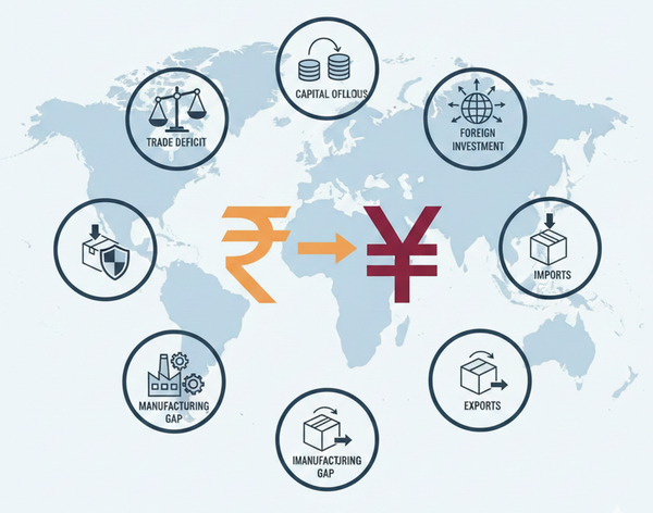 Why Is Indian Rupee Falling Against Chinese Yuan? [Complete Analysis]
