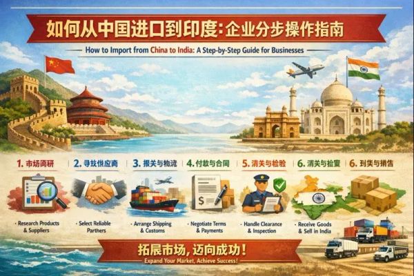 如何从中国进口到印度：企业分步操作指南