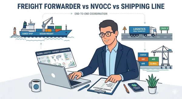 Freight Forwarder vs NVOCC vs Shipping Line: Who Does What for Importers
